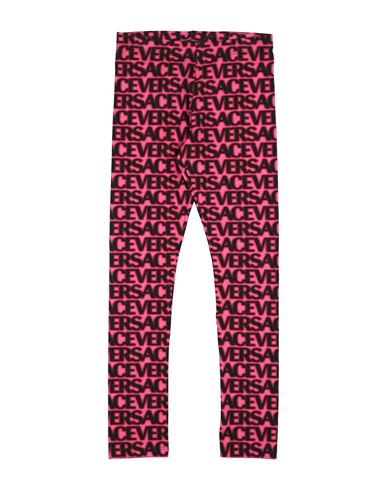 Shop Versace Young Toddler Girl Leggings Fuchsia Size 6 Cotton, Elastane In Pink