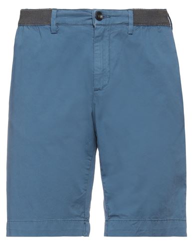 Perfection Man Shorts & Bermuda Shorts Navy Blue Size 30 Cotton, Elastane