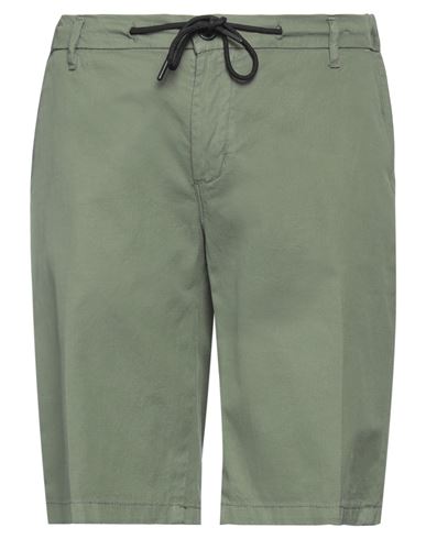 Moro Man Shorts & Bermuda Shorts Military Green Size 34 Linen, Cotton, Elastane