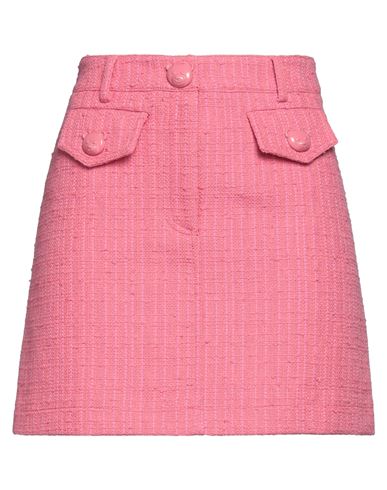 Moschino Woman Mini Skirt Pink Size 6 Cotton, Polyamide