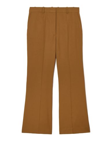 Cos Flared Wool Pants In Brown