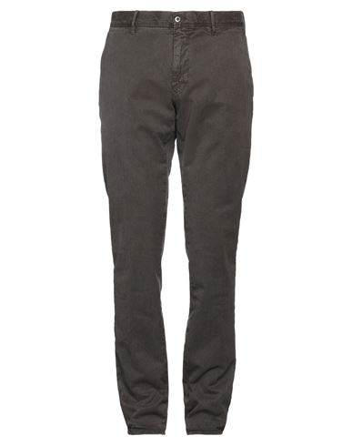 Incotex Man Pants Dark Brown Size 36 Cotton, Elastane
