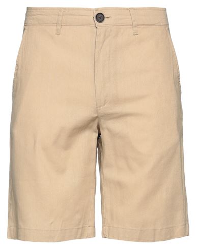 Anerkjendt Man Shorts & Bermuda Shorts Sand Size Xxl Linen, Cotton In Beige