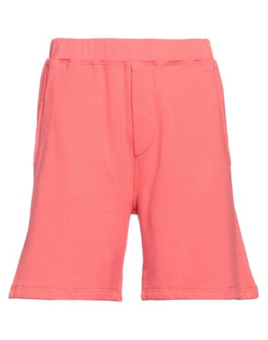 Dsquared2 Man Shorts & Bermuda Shorts Salmon Pink Size M Cotton