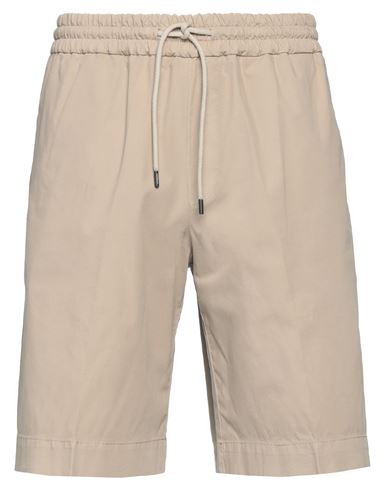 Dondup Man Shorts & Bermuda Shorts Sand Size 33 Cotton, Elastane In Beige