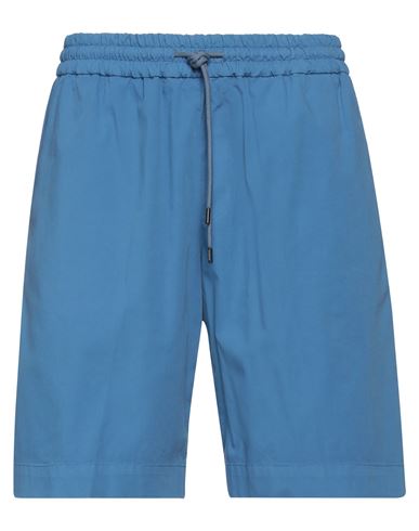 Dondup Man Shorts & Bermuda Shorts Pastel Blue Size 33 Cotton, Elastane