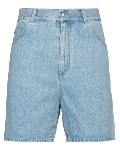 Balmain Man Denim Shorts Blue Size 32 Cotton