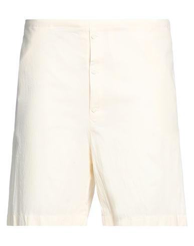 Prada Man Shorts & Bermuda Shorts Cream Size Xl Cotton In White