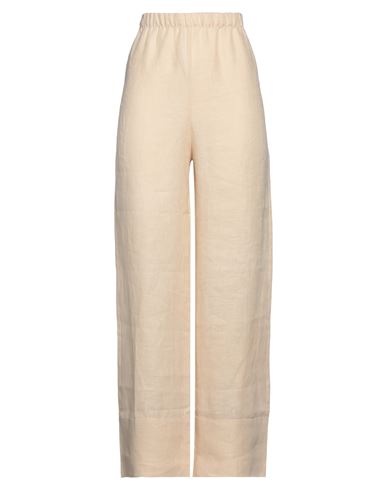 The Malama Studio Woman Pants Beige Size S/m Linen