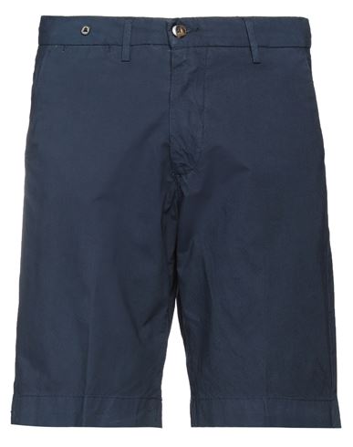 Filetto Man Shorts & Bermuda Shorts Navy Blue Size 38 Cotton, Elastane