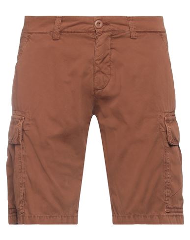 Modfitters Man Shorts & Bermuda Shorts Tan Size 33 Cotton In Brown