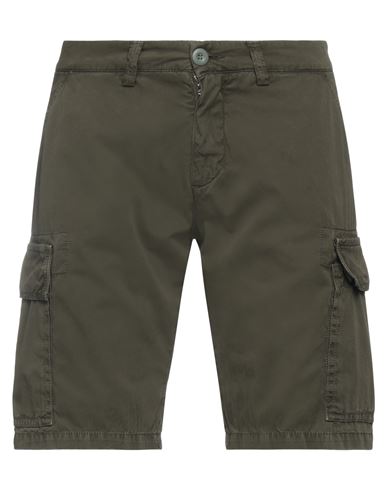 Modfitters Man Shorts & Bermuda Shorts Military Green Size 34 Cotton