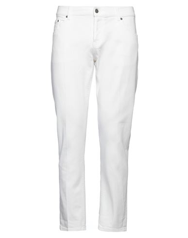 Dondup Man Jeans White Size 38 Cotton, Elastomultiester, Elastane In White