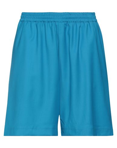 Bonsai Man Shorts & Bermuda Shorts Azure Size Xl Virgin Wool, Elastane In Blue