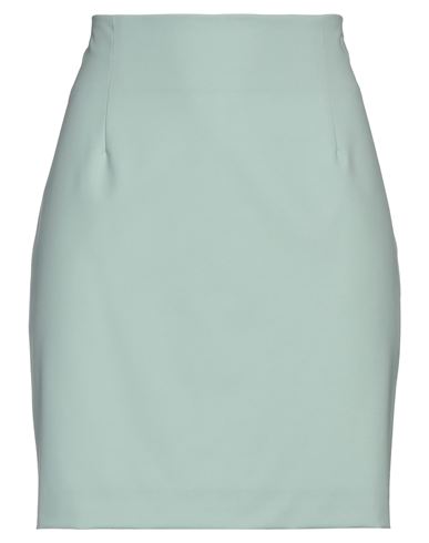 Tonello Woman Mini Skirt Light Green Size 8 Virgin Wool, Elastane