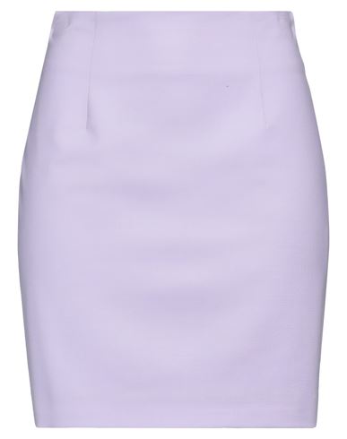 Shop Tonello Woman Mini Skirt Lilac Size 10 Virgin Wool, Elastane In Purple