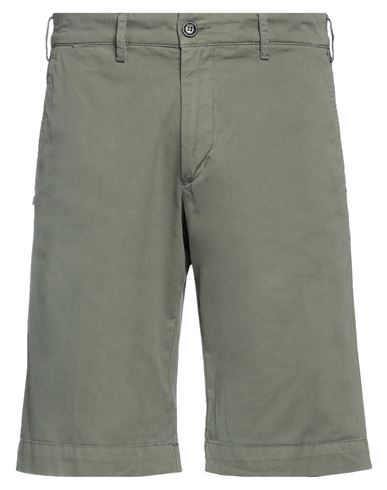 40weft Man Shorts & Bermuda Shorts Military Green Size 30 Cotton