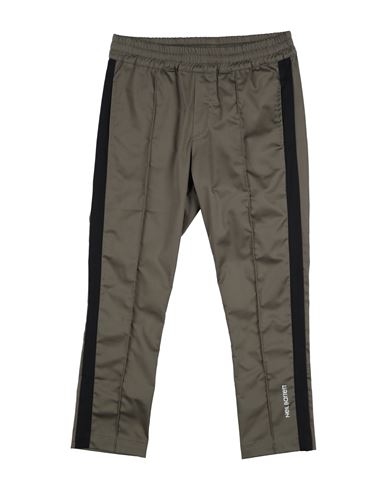 Shop Neil Barrett Toddler Boy Pants Military Green Size 6 Cotton, Elastane