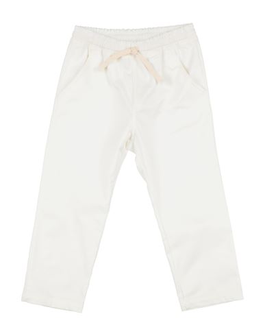 Shop Le Petit Coco Toddler Boy Pants Off White Size 4 Cotton, Elastane