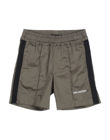 Shop Neil Barrett Toddler Boy Shorts & Bermuda Shorts Military Green Size 4 Cotton, Elastane