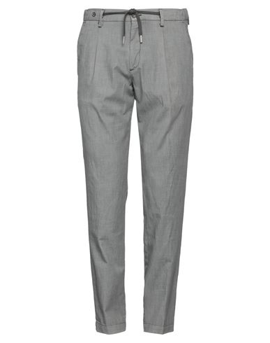 Filetto Man Pants Grey Size 34 Cotton, Polyester, Linen, Elastane