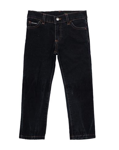 Dolce & Gabbana Babies'  Toddler Boy Jeans Blue Size 4 Cotton, Viscose, Elastane In Black