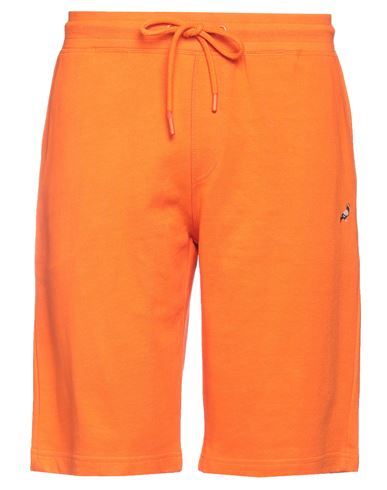 Staple Design Man Shorts & Bermuda Shorts Orange Size L Cotton
