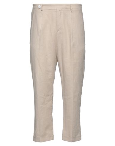 C.9.3 Man Pants Beige Size 36 Linen In Neutral