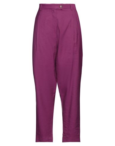 Collection Privèe Collection Privēe? Woman Pants Purple Size 6 Viscose, Polyester