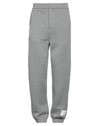 Thom Browne Man Pants Grey Size 4 Cotton, Polyamide