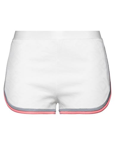 Shop Fendi Woman Shorts & Bermuda Shorts Ivory Size 4 Viscose, Polyamide, Polyurethane, Polypropylene In White