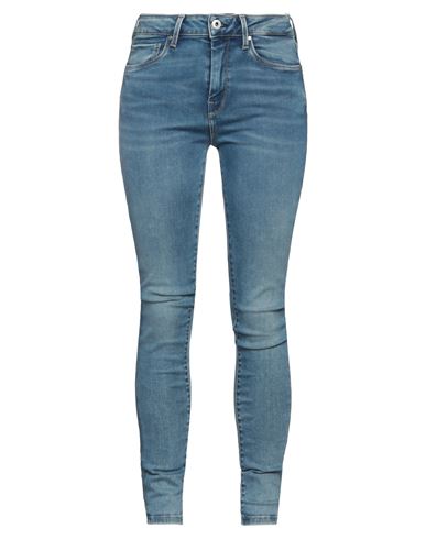 Pepe Jeans Woman Jeans Blue Size 27w-30l Cotton, Modal, Elastane