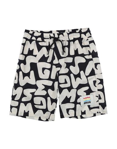 Msgm Toddler Boy Shorts & Bermuda Shorts Beige Size 6 Cotton In Multi