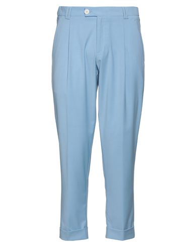 Alessandro Dell'acqua Man Pants Azure Size 36 Polyester, Viscose, Elastane In Blue