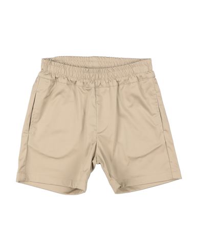 Msgm Toddler Boy Shorts & Bermuda Shorts Sand Size 6 Cotton, Elastane In Beige