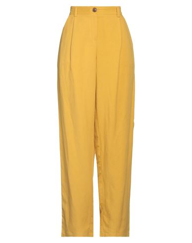 Croche Crochè Woman Pants Yellow Size S Viscose, Linen