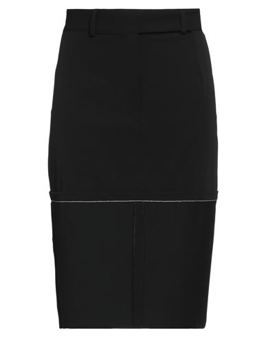 Shop Mm6 Maison Margiela Woman Midi Skirt Black Size 6 Polyester, Viscose, Elastane