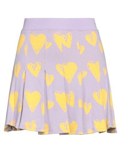 Shop Obey Woman Mini Skirt Lilac Size M Cotton In Purple