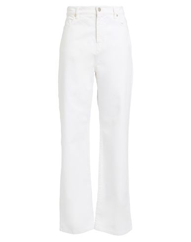 Max Mara Studio Woman Pants White Size 12 Cotton, Elastane