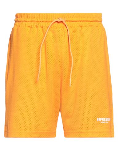 Represent Man Shorts & Bermuda Shorts Orange Size S Polyester