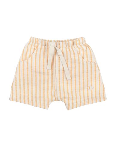 Shop Tocoto Vintage Newborn Boy Shorts & Bermuda Shorts Sand Size 3 Organic Cotton, Recycled Polyester, R In Beige