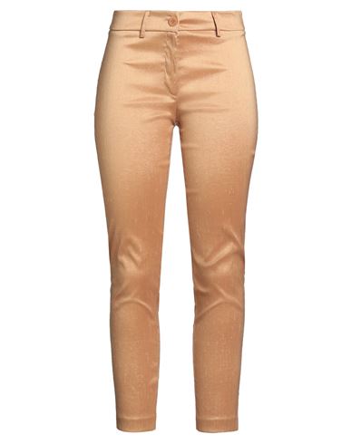 Kartika Woman Pants Beige Size 6 Polyester, Polyamide, Elastane In Gold