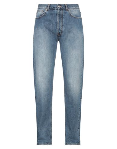 Shop Nick Fouquet Man Jeans Blue Size 36 Cotton, Hemp, Bull Skin