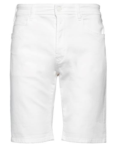 Replay Man Denim Shorts White Size 34 Cotton, Elastane