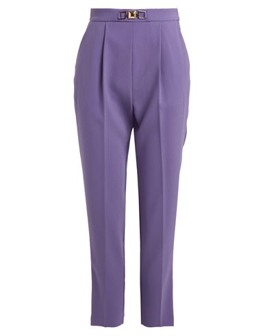 Elisabetta Franchi Woman Pants Purple Size 4 Polyester In Purple