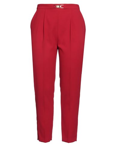 Elisabetta Franchi Woman Pants Red Size 12 Polyester In Red