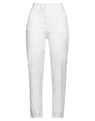 Vicolo Woman Jeans Ivory Size Xs Cotton, Elastane In White