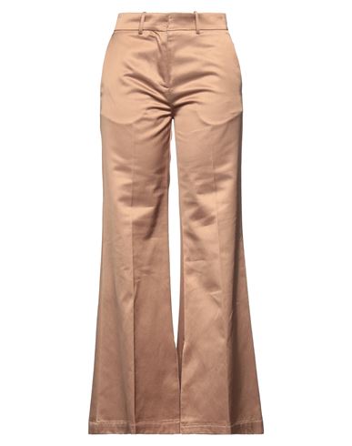 Nude Woman Pants Camel Size 2 Cotton, Viscose In Beige