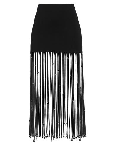 Shop Rotate Birger Christensen Woman Maxi Skirt Black Size 4 Organic Cotton, Modal, Elastane
