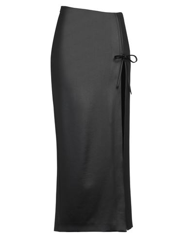 Shop Chiara Ferragni Woman Maxi Skirt Black Size 6 Polyester, Elastane